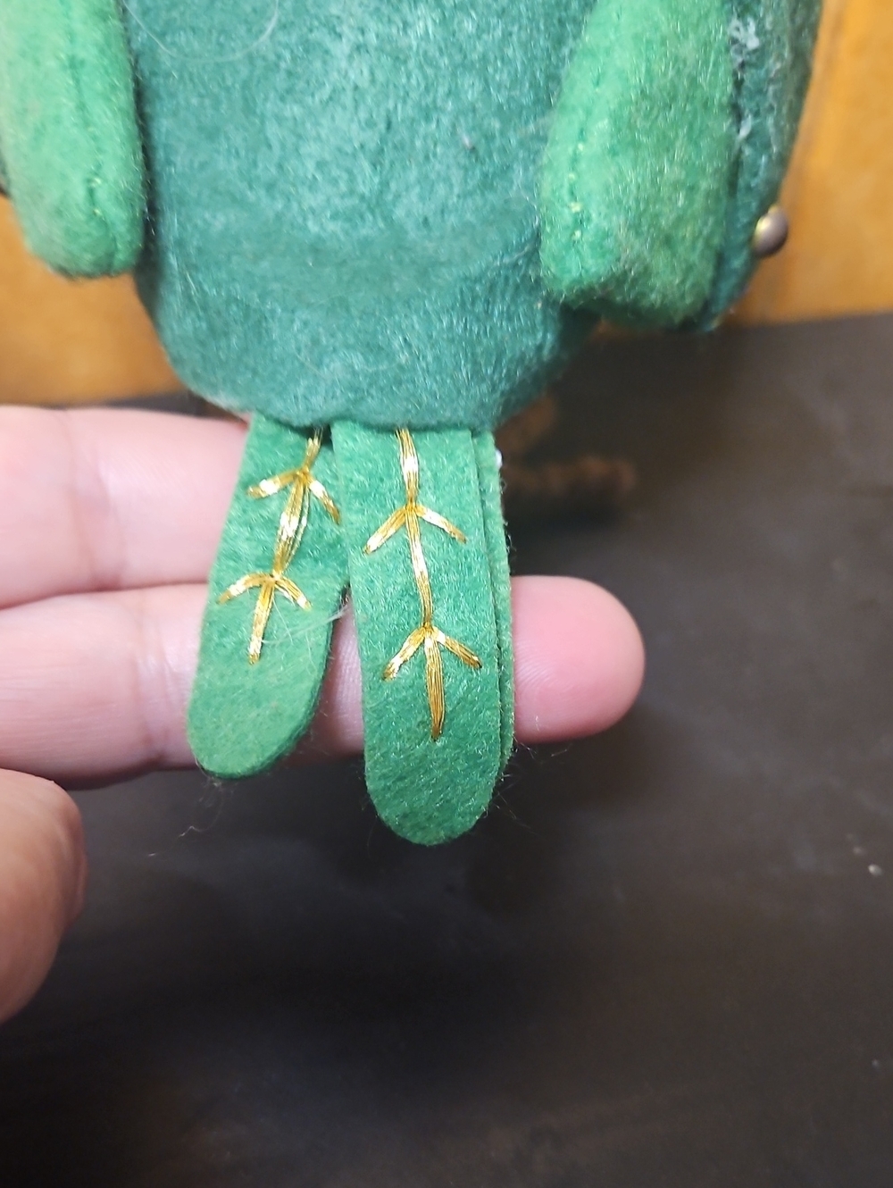 Retired Felt Owl Goldy - Picture 3 of 6